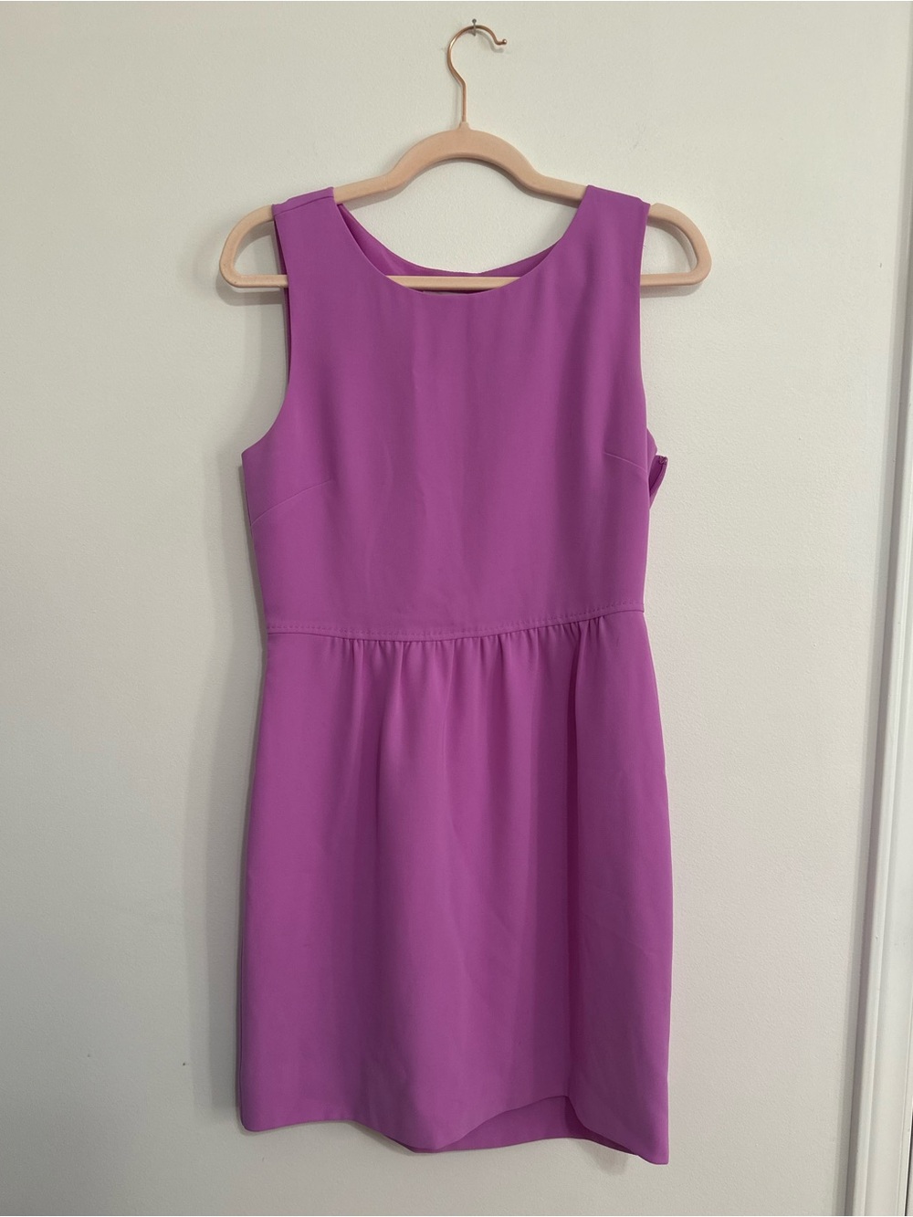 JCrew Sleeveless Purple Shift Dress Size 6